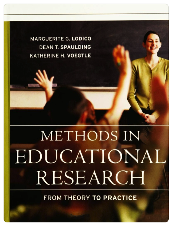 Cover of Methods in Educational Research: From Theory to Practice