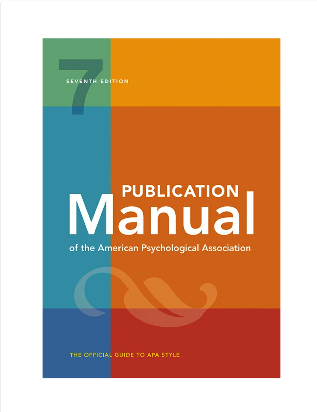 Cover of Publication Manual of the American Psychological Association, 7th Edition